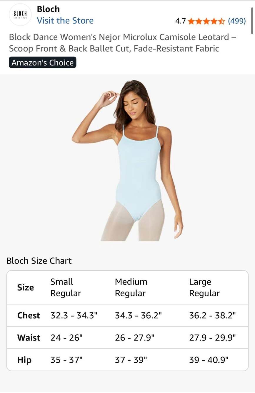 Bloch Nejor Microlux Camisole Leotard